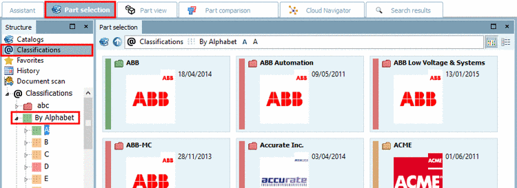 Classification: By Alphabet