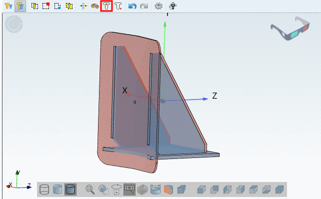 In this example the parts are optimally aligned.