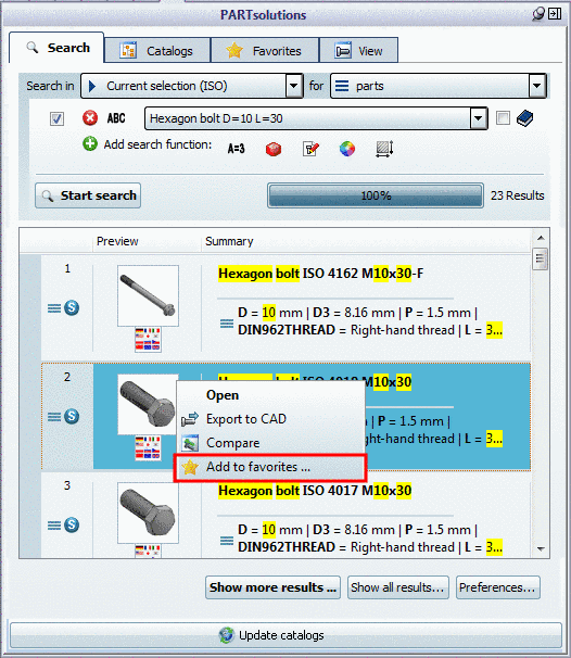Representation of above situation on the side of CNS classification: Data in the class "CNSELEK|5|4" both contain eClass data (see above) and the "bookkeeping", which links the eClass tree structure with the usual PSOL accessory logic (see below).