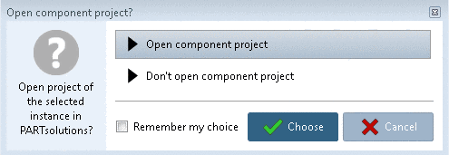 Open component project?