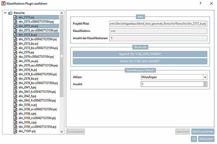 Execute classification plugin