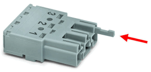 Example of a coding pin that excludes certain connection options
