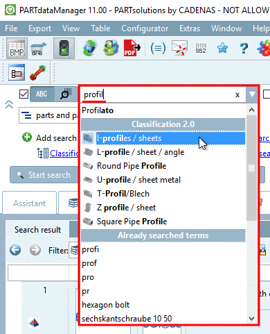 Exemplary entry in ifadeskinv.cfg