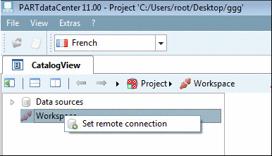 PARTdataManager -> Context menu of projects -> Versions