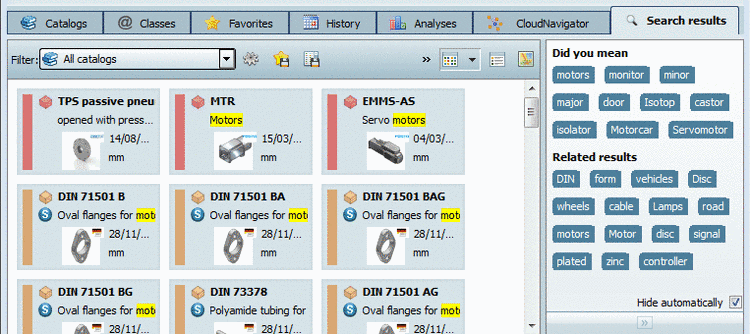 "Did you mean" | "Related results"