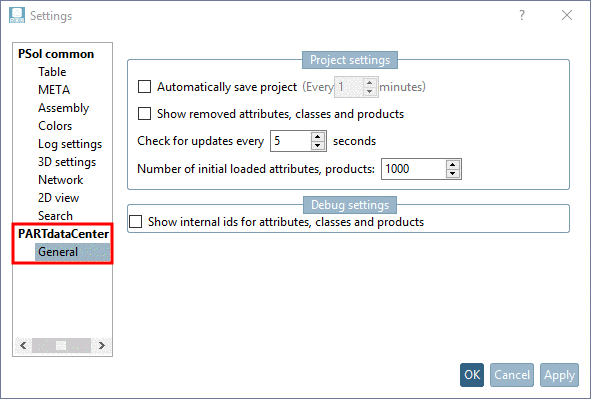 PARTlinkManager -> Extras menu -> Configure ERP environment -> Export tables tabbed page