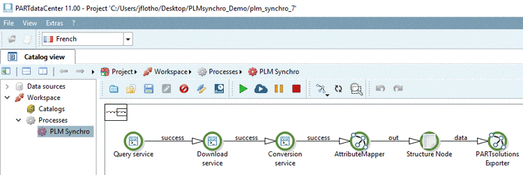 Exemplary user database "ERP(plinkusers)" deactivated