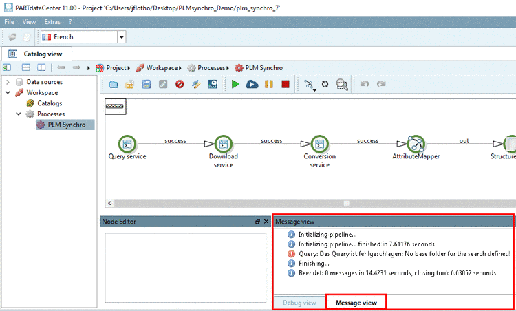The figure shows role selection "Audi R8". In this role, the marking set in the PCT_AUTO2 column is crucial for the status light
