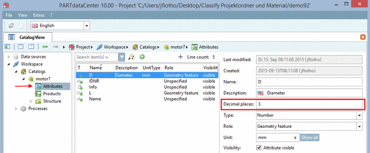 Bolt placed on planar face