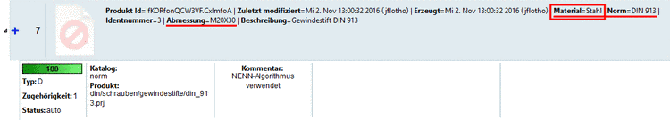 Tabbed page "Protocol"