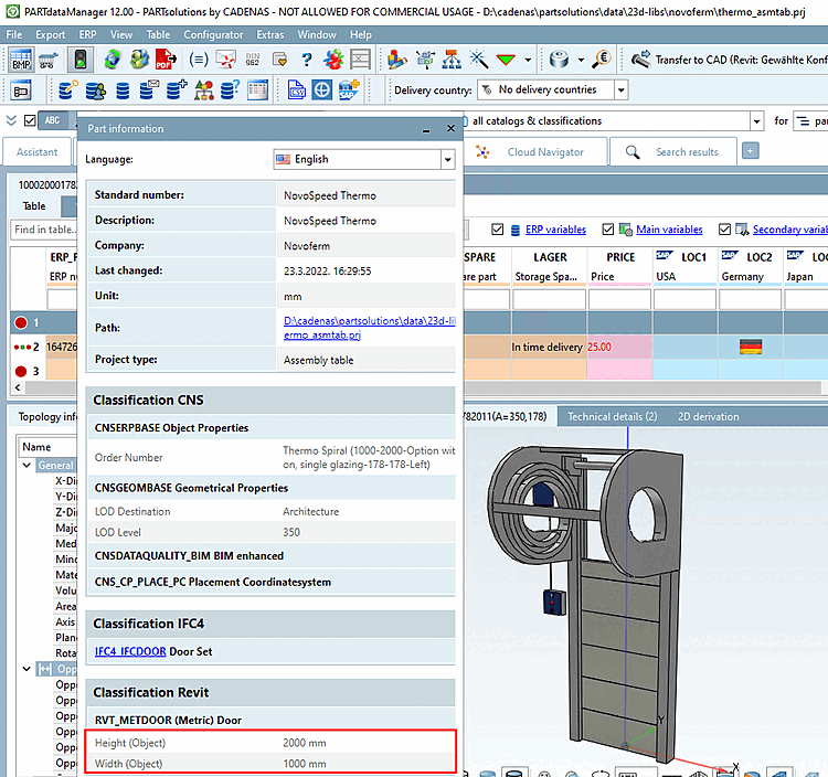 Part in PARTdataManager