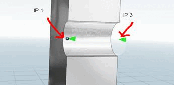Through-hole threaded hole