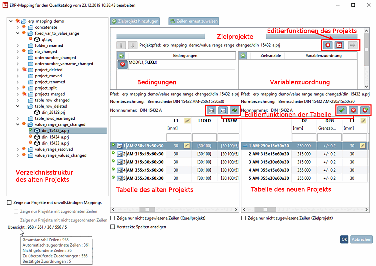 User interface at a glance