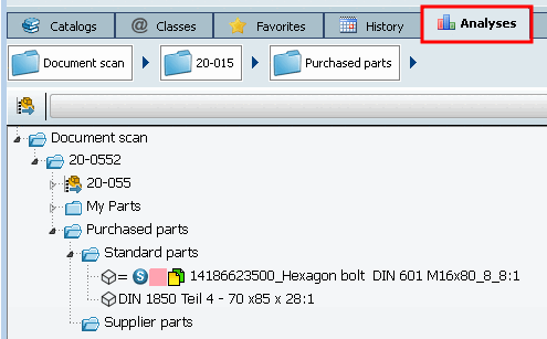 Pink icon in the document scan