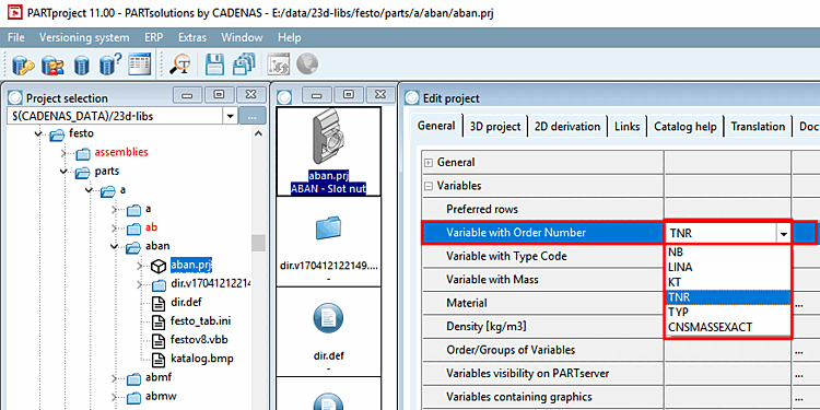 Example project without value ranges in PARTproject