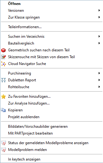 Bemaßung in PARTdataManager