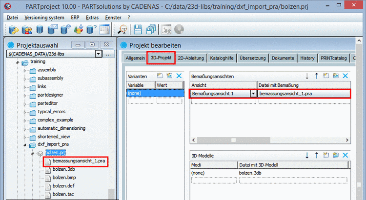 PRT (CREO PARAMETRIC) Bauteil mit Löchern