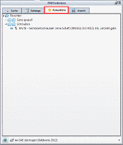 Registerseite "Favoriten"