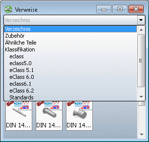 Verweise auf artverwandte Bauteile