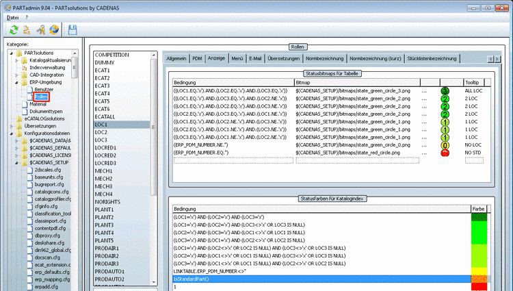 Aktueller Status und Beantragter Status vor der Bearbeitung im Update Manager