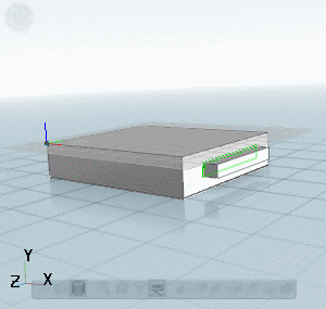 Nach Spiegeln an Ebene ZX