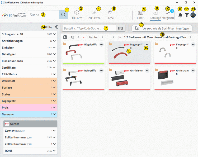 Biegeradius 15 bei einem Biegewinkel von 180°