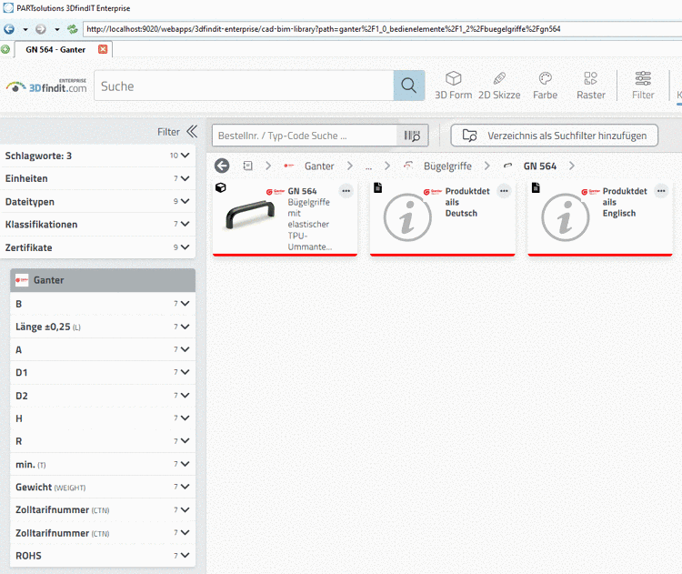 Produktebene erreicht
