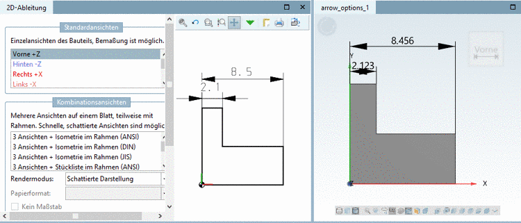 Beispiel: Auswahldialog beim Modulstart