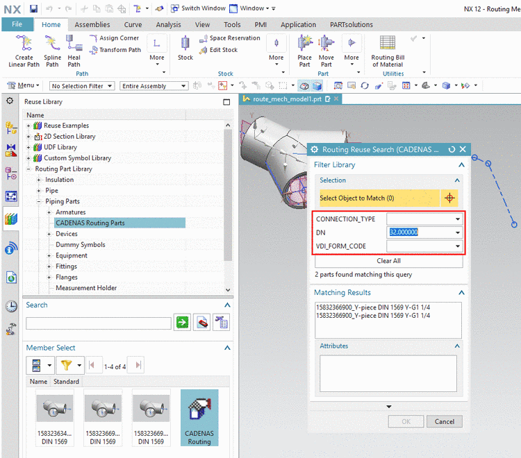 Routing Reuse Search