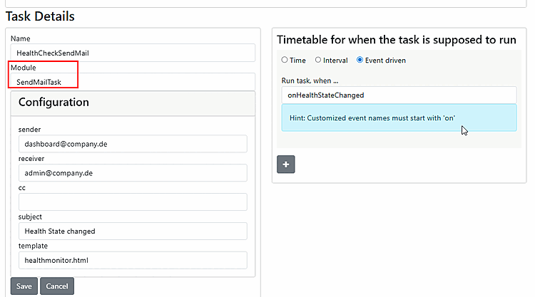 SendMailTask
