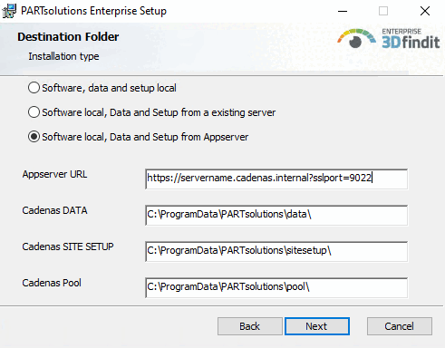 Destination Folder (2. Dialog)