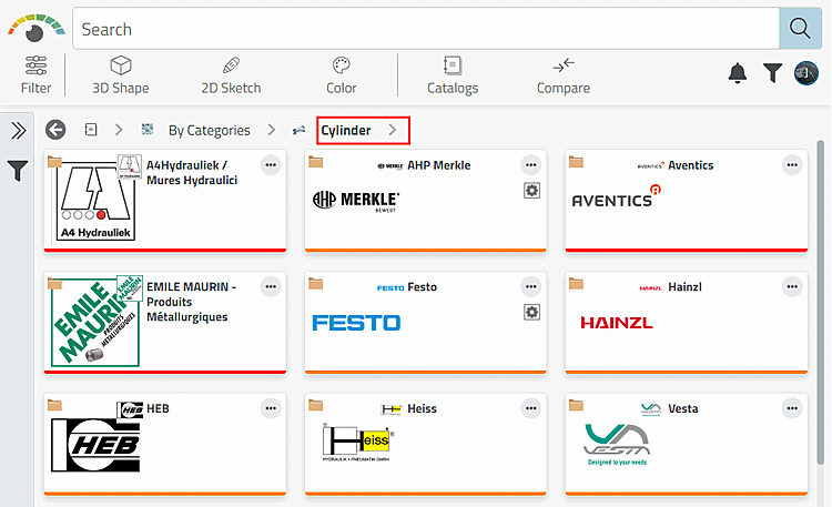 Ergebnis nach Filtern mit "Zylinder"