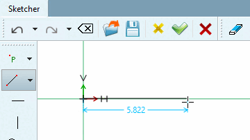 Linie durch 2 Punkte [Line through 2 points]