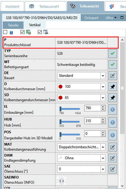 Listenfeldauswahl bei Produktschlüssel deaktiviert