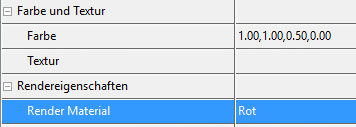 Ein Eintrag unter "Farbe und Textur" -> "Farbe" ist nicht nötig und wird – sofern vorhanden – nicht beachtet.