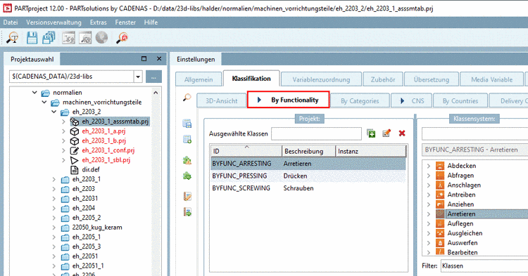 Klassifikation (By Functionality)