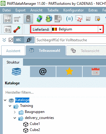 Lieferland "Belgium": Indexbaum vergrößert