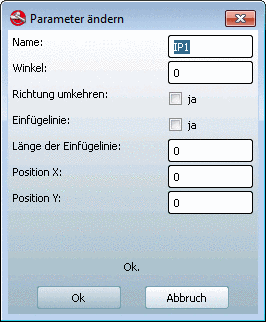 Name mit Standardeingaben