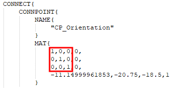 Im markierten Bereich sehen Sie die Definition für die X-, Y- und Z-Achse.