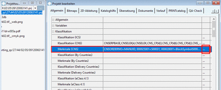 Dialog zur Eingabe der Klassenvariablen öffnen