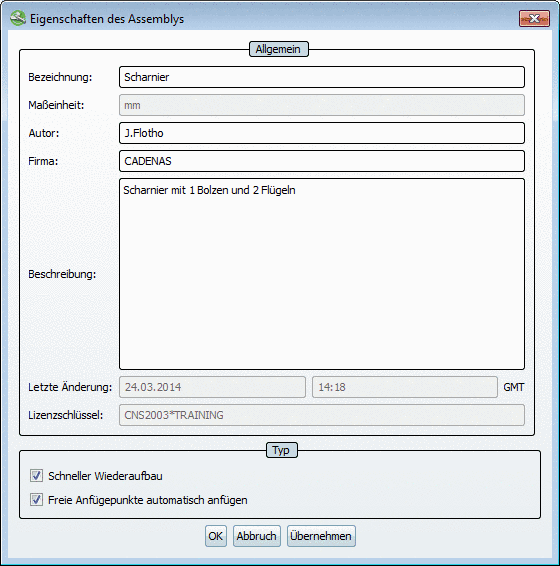 Geometriemerkmal ist gepinnt auf 200, Funktionsmerkmal ist nicht gepinnt und hat den aktuellen Wert 50.