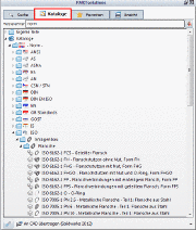 Registerseite "Kataloge"