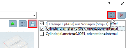 Erzeuge Cp(Alle) aus Vorlagen (Strg+T)