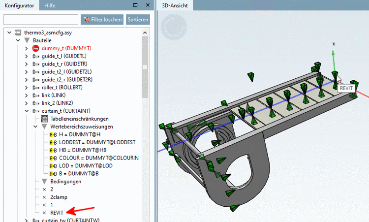 Die Abbildung zeigt den für die Platzierung vorgesehenen Anfügepunkt.