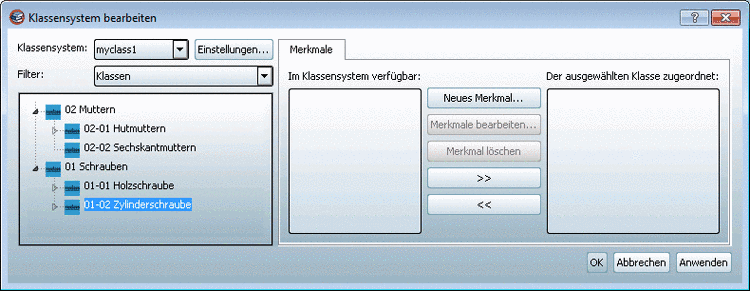 Eigenes Klassensystem erstellt