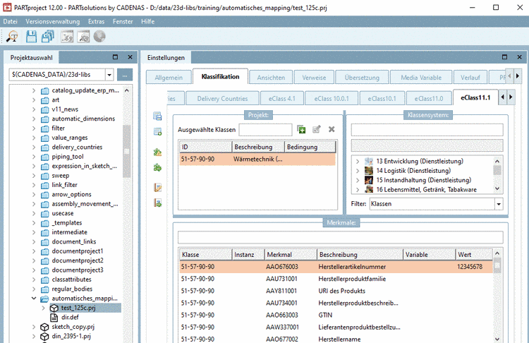 Mapping aus "Vorgeschlagene Elemente"