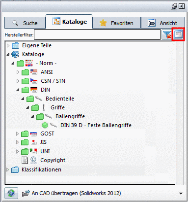 Einstellungsdialog für "Make-or-Buy"