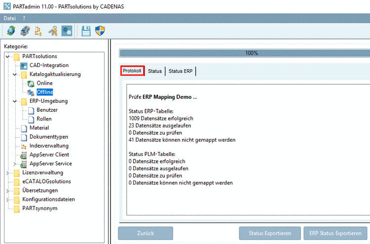 Registerseite Protokoll