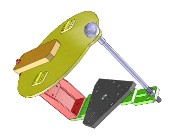 Zusammengestellte Baugruppe mit Regelwerk