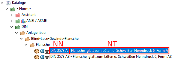 Normnummer und Norm-Titel in PARTdataManager